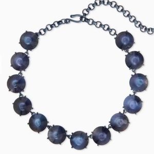 Kendra Scott Jolie Navy Gunmetal Necklace